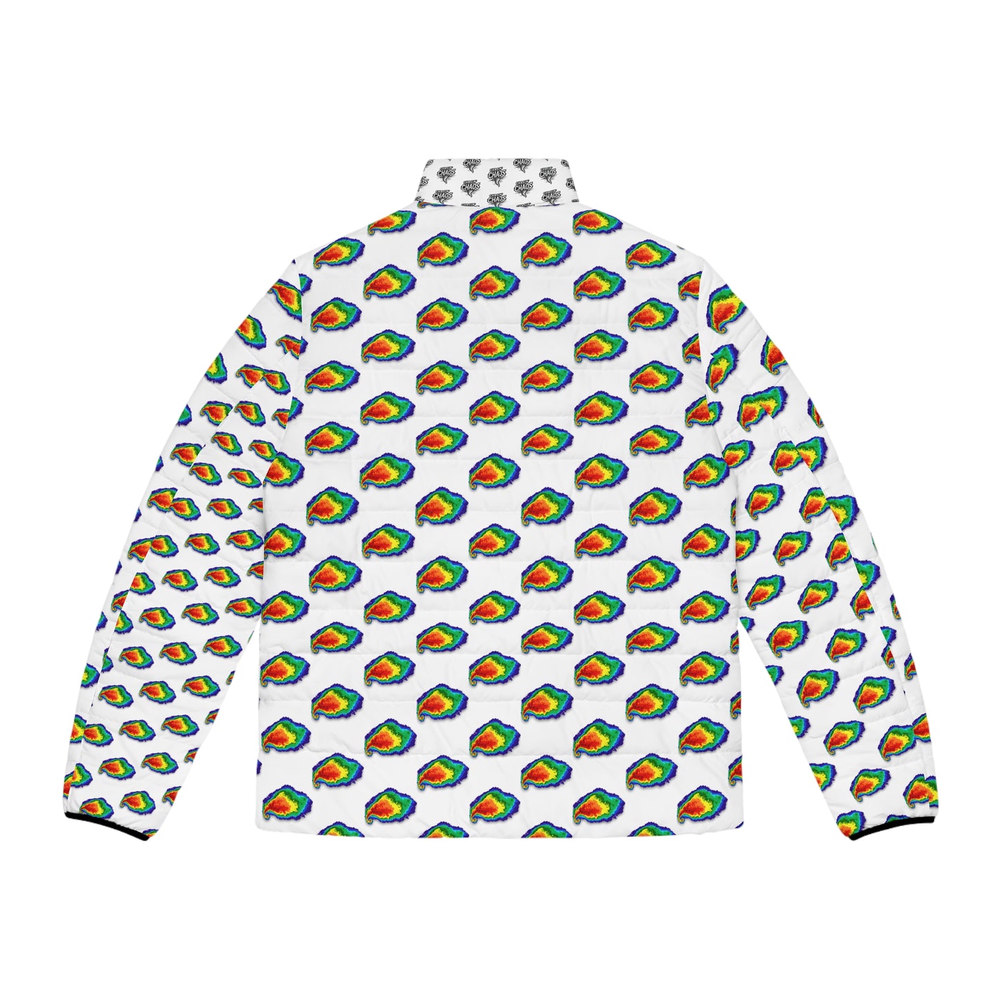 Men's Puffer Jacket - Tuscaloosa Supercell April 27th 2011 Chasin Chaos Design
