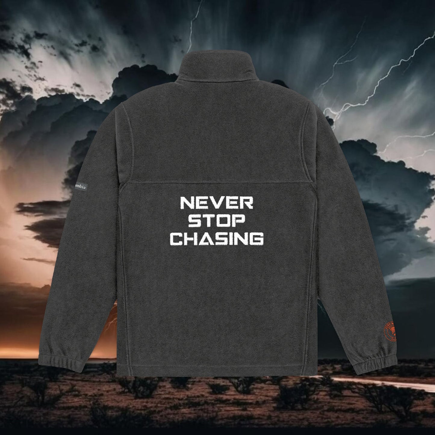 Chasin Chaos NSC Collection Unisex Columbia Fleece Jacket - Never Stop Chasing