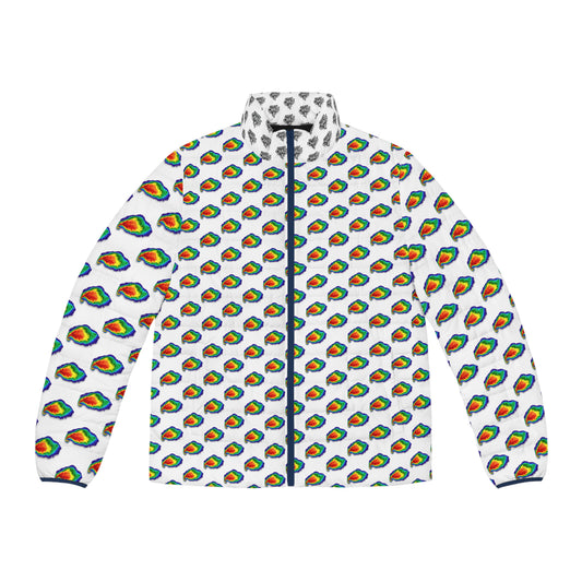 Men's Puffer Jacket - Tuscaloosa Supercell April 27th 2011 Chasin Chaos Design