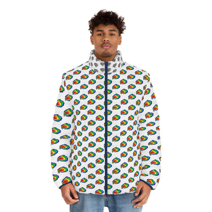 Men's Puffer Jacket - Tuscaloosa Supercell April 27th 2011 Chasin Chaos Design